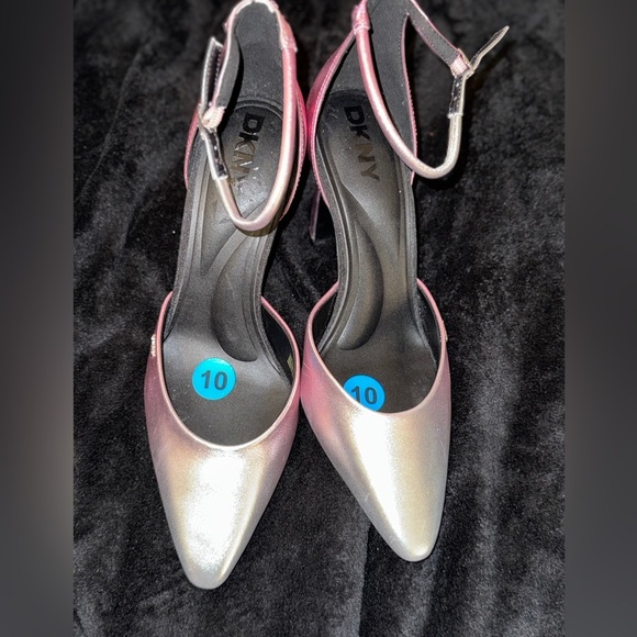 DKNY Shimmering Pink and Silver Heels - Picture 14 of 14